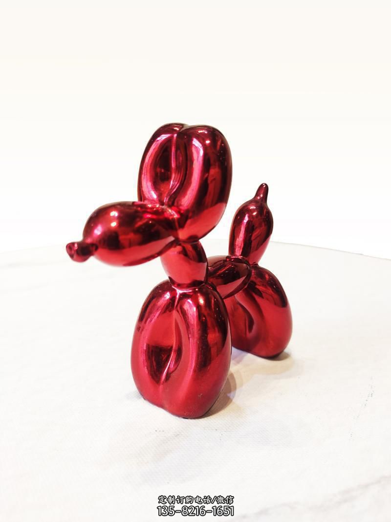 红色气球狗玻璃钢热气球雕塑-玻璃钢热气球雕塑