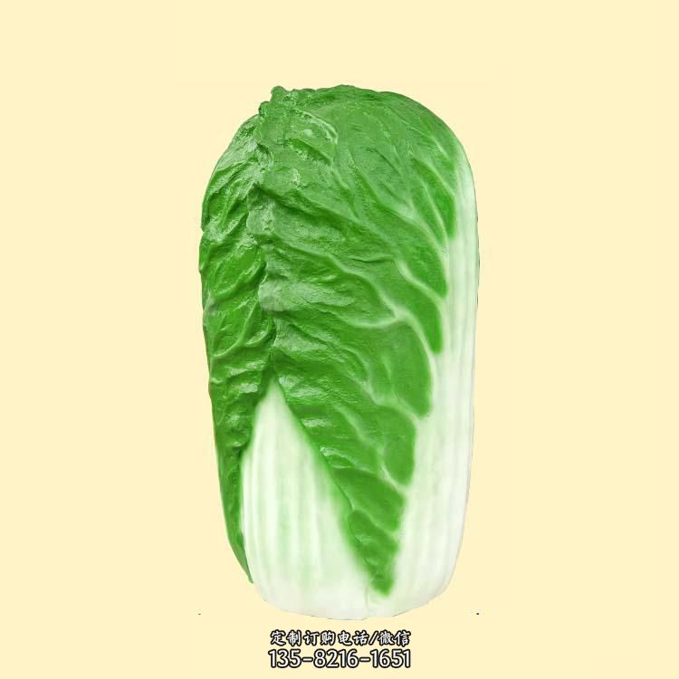 玻璃钢大白菜雕塑 玻璃钢大白菜雕塑