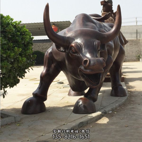 铸铜牛雕塑 华尔街铜牛 铸铜牛雕塑 华尔街铜牛