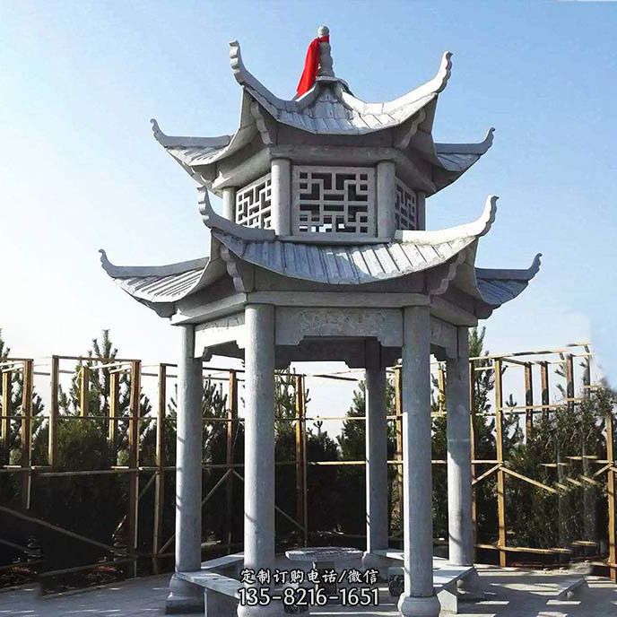 石雕双层凉亭-青石石雕凉亭 石雕双层凉亭-青石石雕凉亭