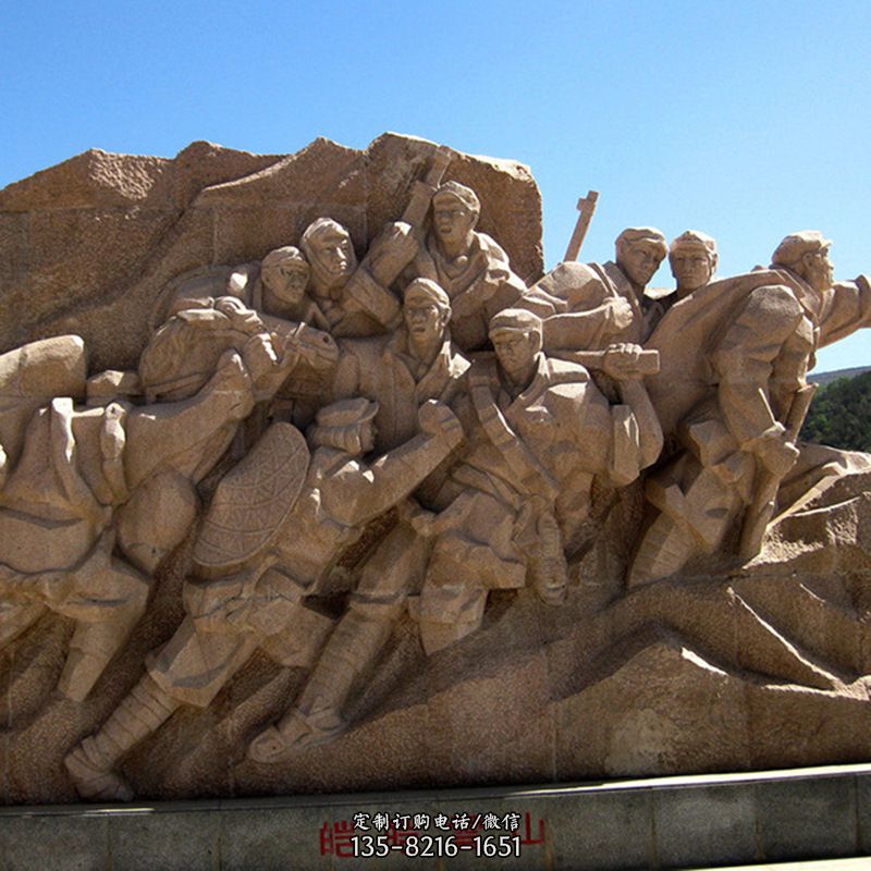 凯凯雪山砂岩人物群景观雕塑