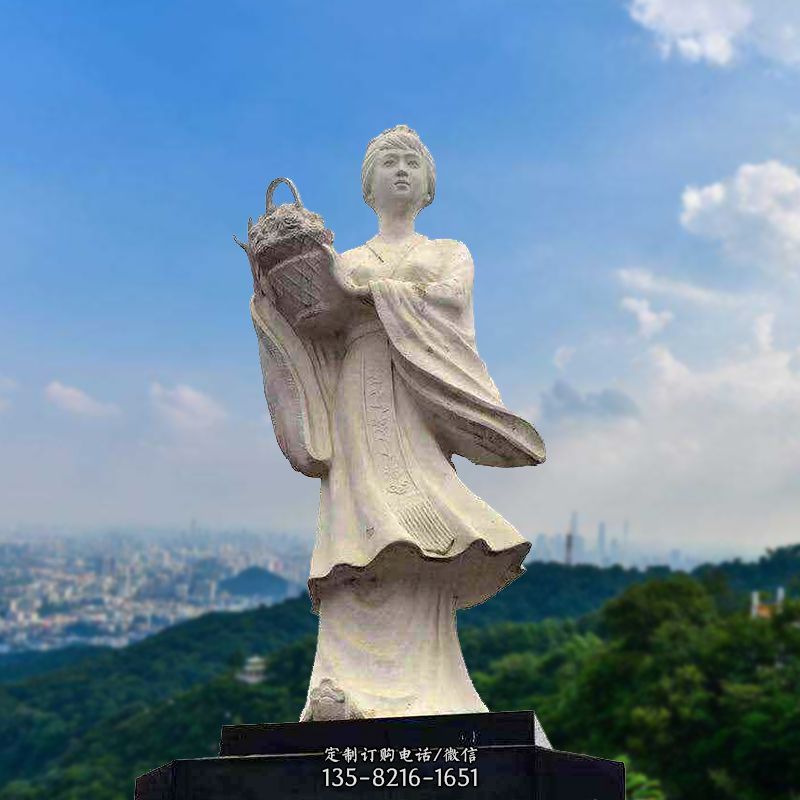 虞姬景观石雕像-景区园林古代美女雕塑 虞姬景观石雕像-景区园林古代美女雕塑