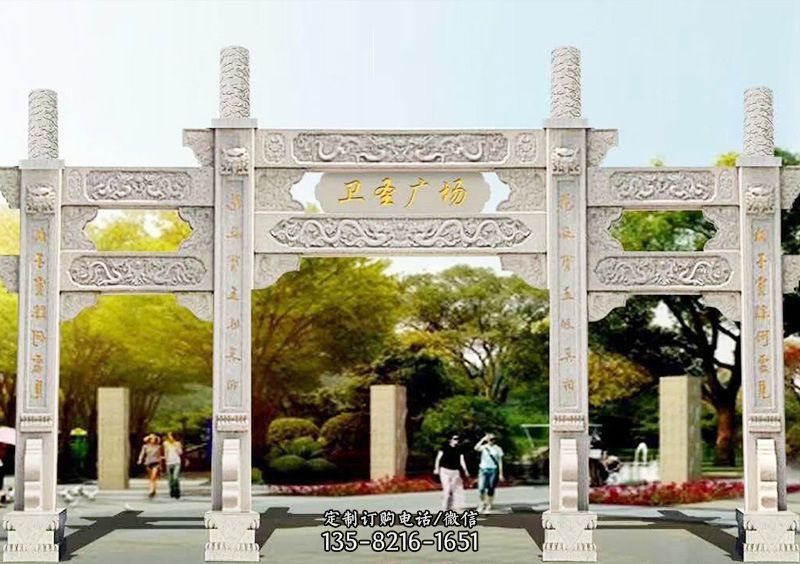 石雕牌坊雕-隆昌石牌坊的雕刻 石雕牌坊雕-隆昌石牌坊的雕刻