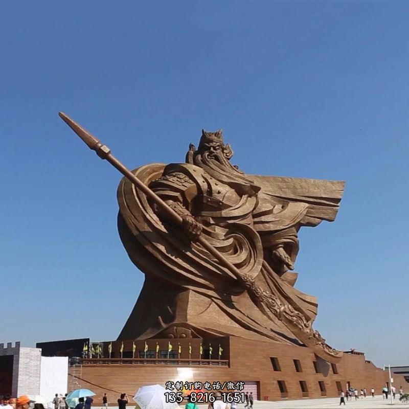 景区大型历史名人铸铜武圣关公景观雕塑 景区大型历史名人铸铜武圣关公景观雕塑