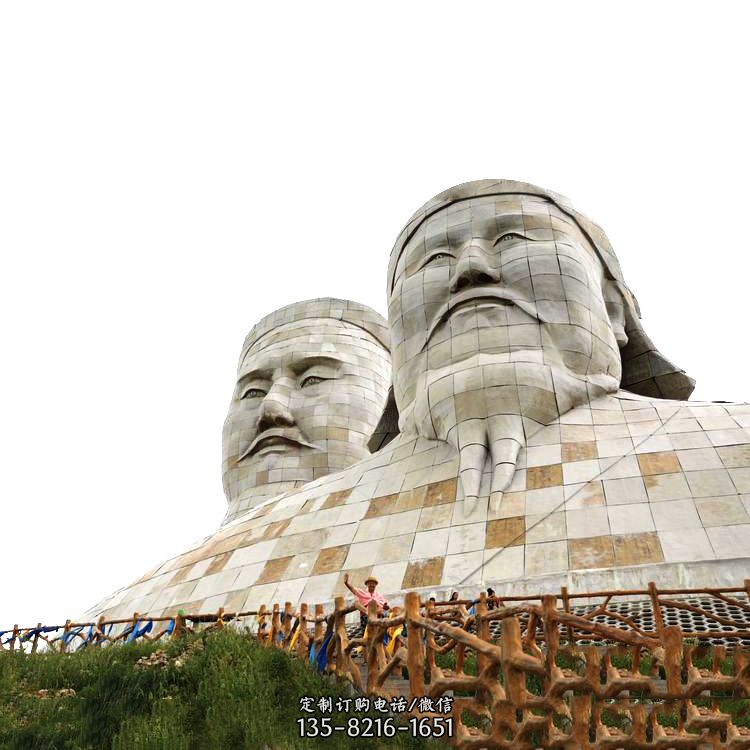 大型成吉思汗石雕头像景观雕塑-景区景点历史名人景观雕像 大型成吉思汗石雕头像景观雕塑-景区景点历史名人景观雕像