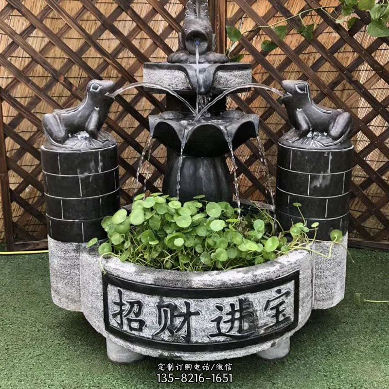 双层喷泉石雕-雕塑喷泉当你漫游 双层喷泉石雕-雕塑喷泉当你漫游