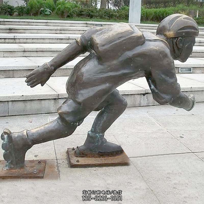 小孩滑旱冰广场人物运动雕塑 小孩滑旱冰广场人物运动雕塑
