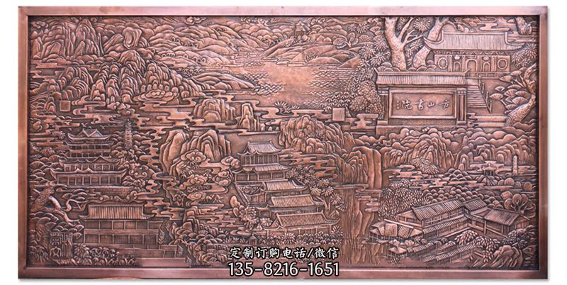 铜浮雕山水画-师范学院雕像 铜浮雕山水画-师范学院雕像