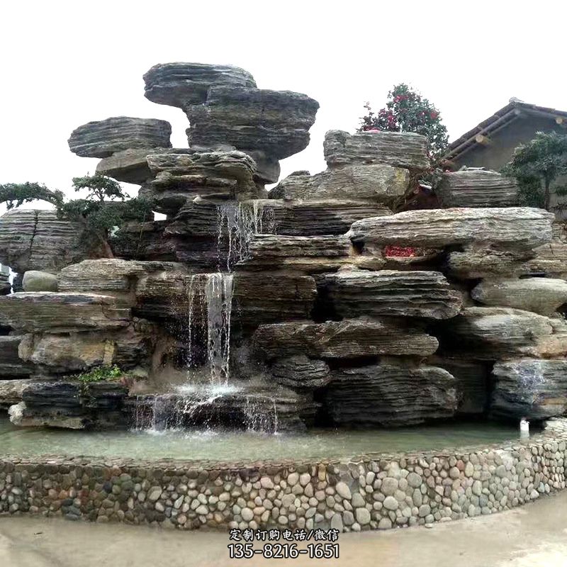 园林塑石假山流水 园林塑石假山流水