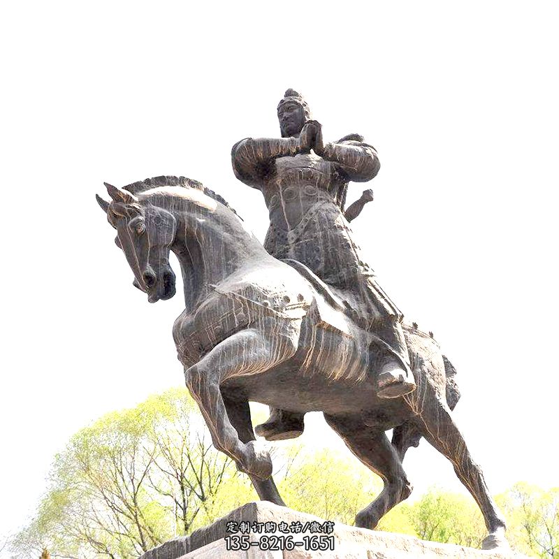 中国历史名人民族英雄霍去病铜雕塑