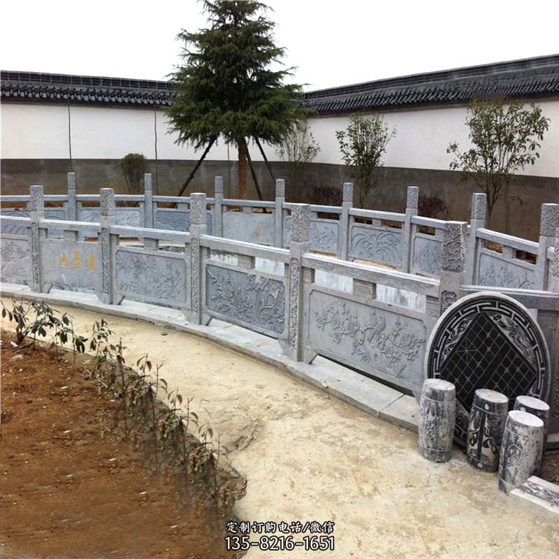 青石石栏杆-即墨石雕栏杆 青石石栏杆-即墨石雕栏杆