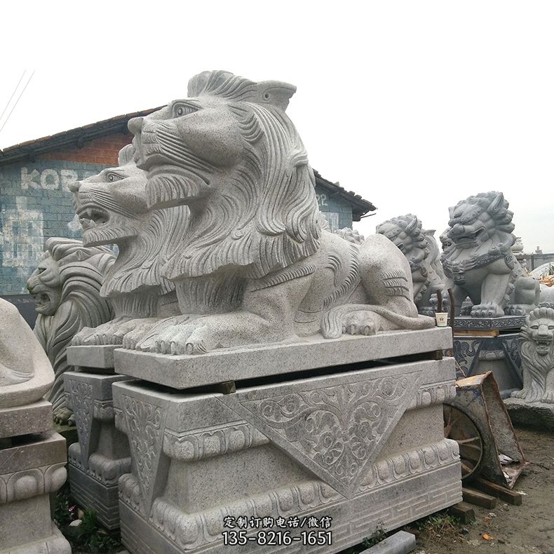 石雕汇丰狮子-古建筑石雕狮子 石雕汇丰狮子-古建筑石雕狮子