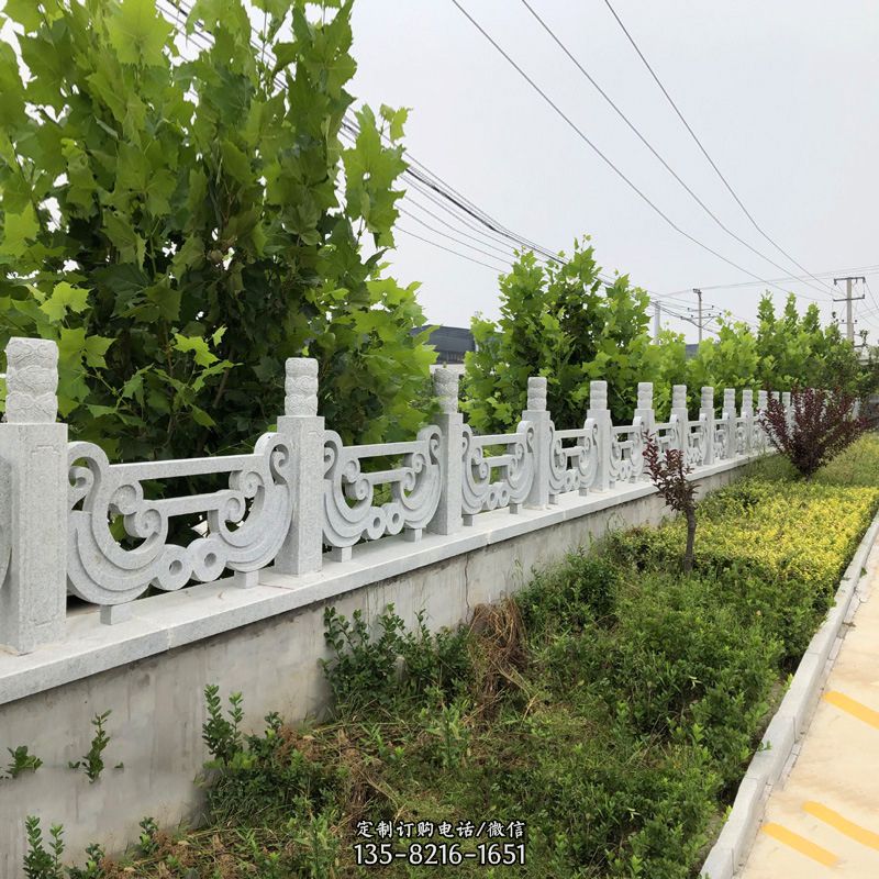 汉白玉石栏杆-公园石栏杆护栏 汉白玉石栏杆-公园石栏杆护栏
