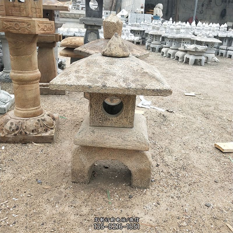 仿古石雕灯笼-石雕栏杆石灯笼 仿古石雕灯笼-石雕栏杆石灯笼