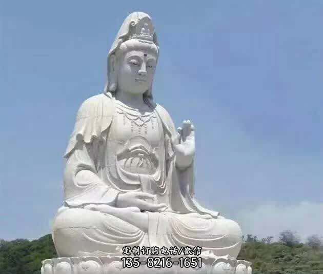 汉白玉观音雕塑 汉白玉观音雕塑