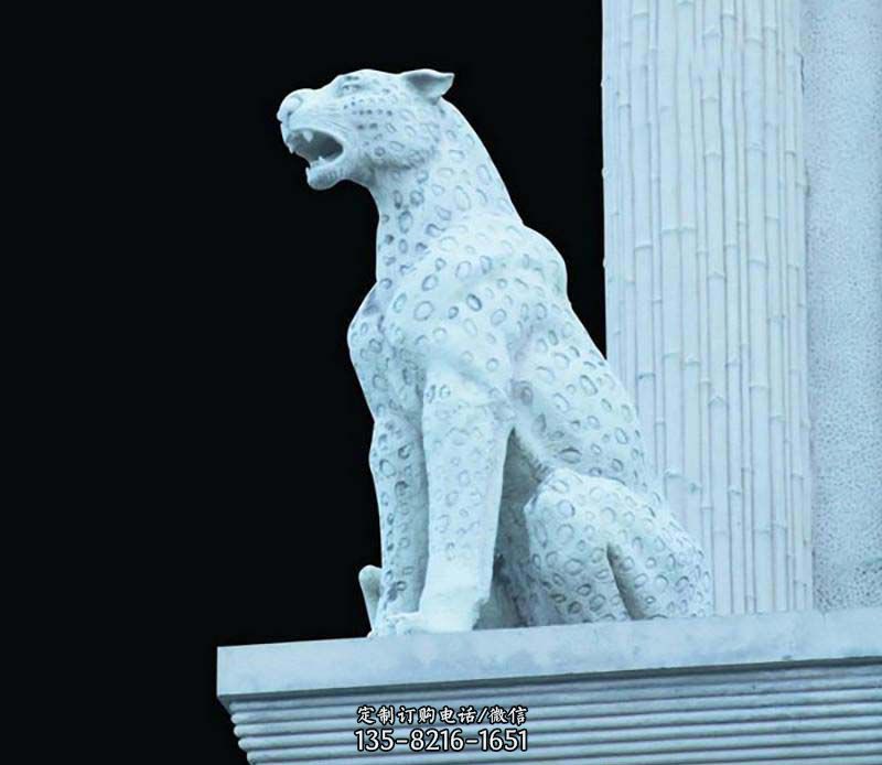 豹子大理石雕塑