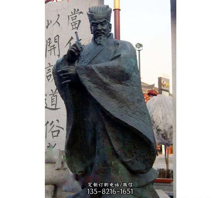 铸铜古代名人颜真卿 铸铜古代名人颜真卿