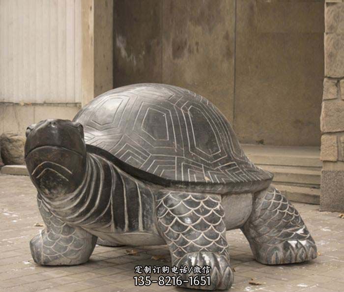 母子乌龟公园动物石雕