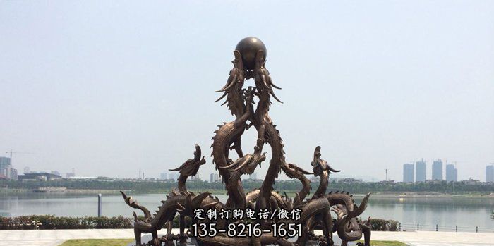 广场九龙戏珠铜龙铜雕 广场九龙戏珠铜龙铜雕