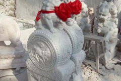 汉白玉石狮子