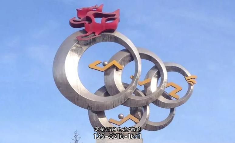 安装大型不锈钢奥运五环标志雕塑大型不锈钢奥运五环标志雕塑怎么样中