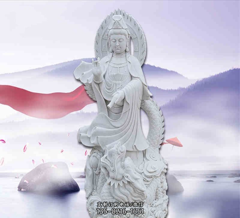 乘龙观音石雕-浅浮雕观音牌子 乘龙观音石雕-浅浮雕观音牌子