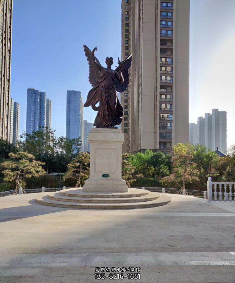 广场女神铜雕-卡通园林雕塑人物 广场女神铜雕-卡通园林雕塑人物