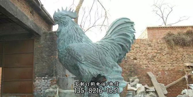 铸铜大公鸡青铜动物雕塑