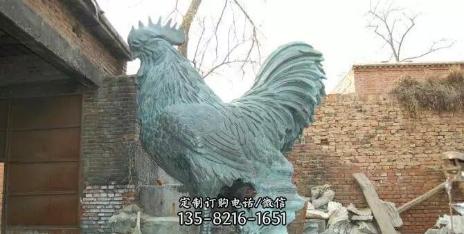 铸铜大公鸡青铜动物雕塑 铸铜大公鸡青铜动物雕塑