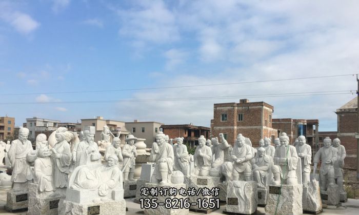 二十四孝古代人物石雕 二十四孝古代人物石雕