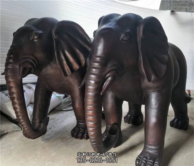 大象动物铜雕塑