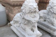 汉白玉狮子雕塑 汉白玉狮子雕塑