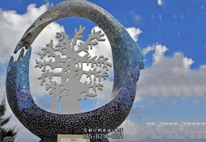 不锈钢抽象雪花雕塑 不锈钢抽象雪花雕塑