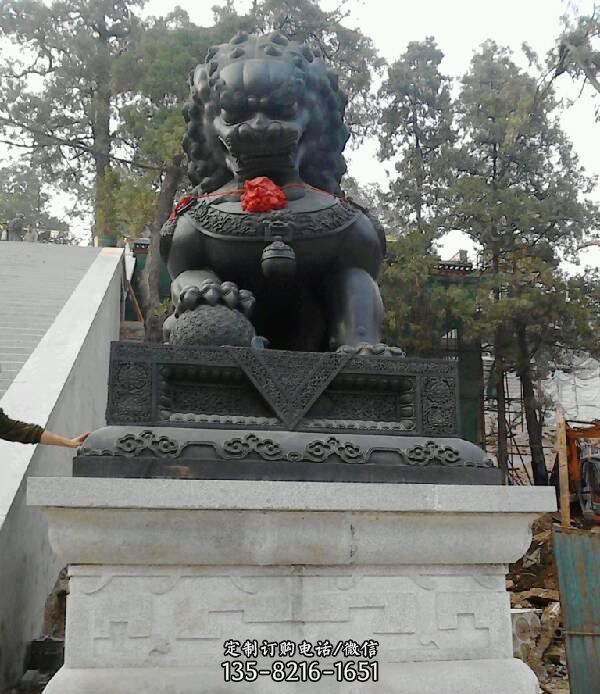 寺庙狮子铜狮子雕塑 寺庙狮子铜狮子雕塑