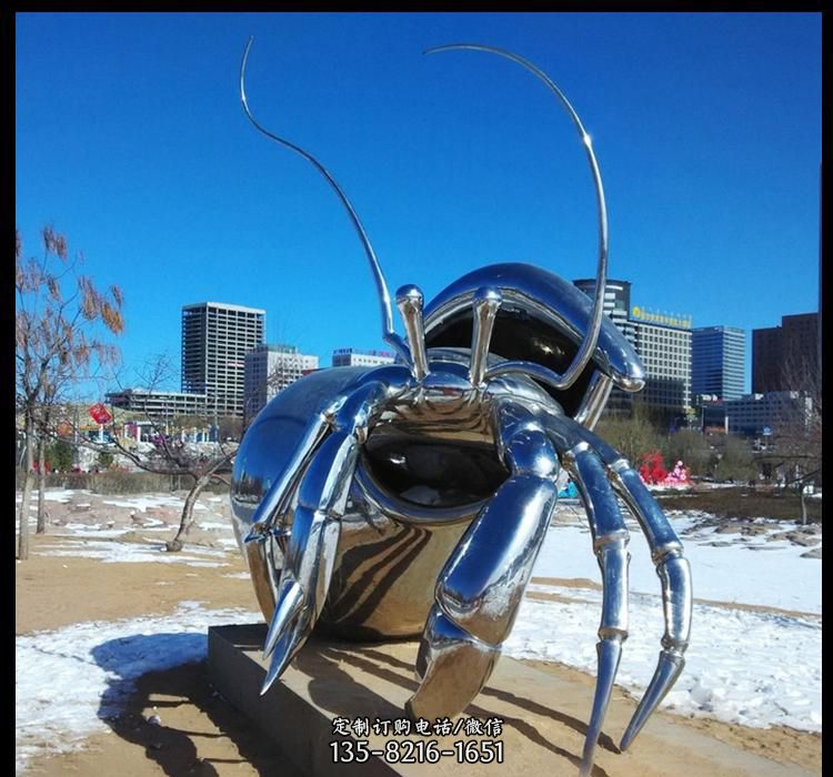 不锈钢昆虫雕塑