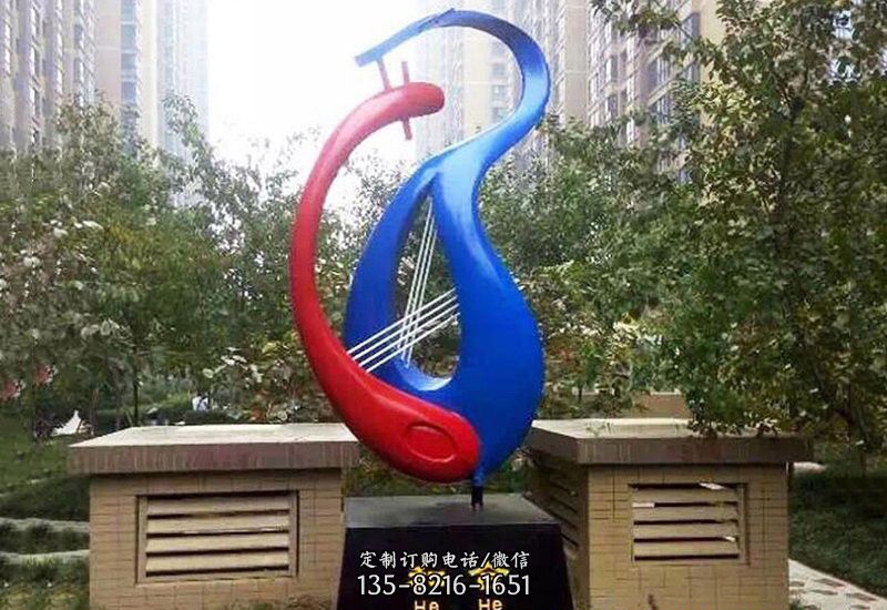 不锈钢抽象和合雕塑 不锈钢抽象和合雕塑