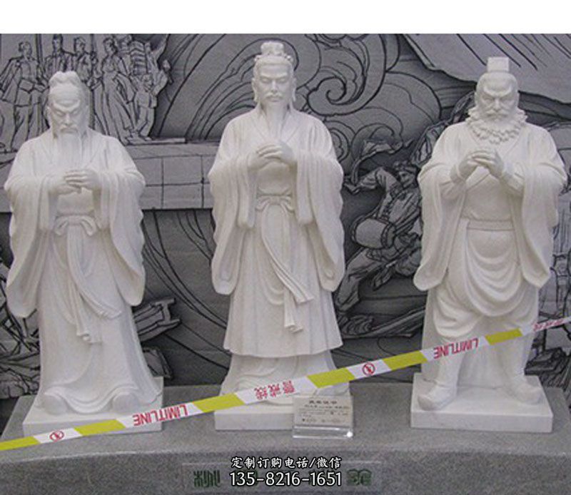 石雕桃园三结义雕塑 石雕桃园三结义雕塑