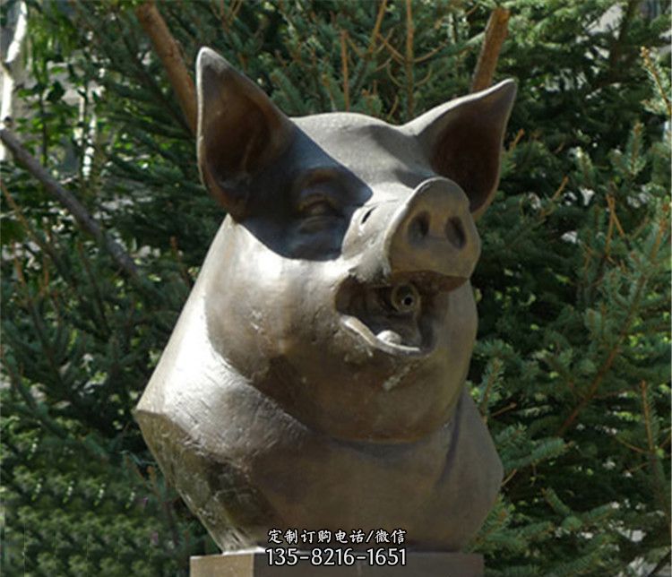 十二生肖猪首铜雕 十二生肖猪首铜雕