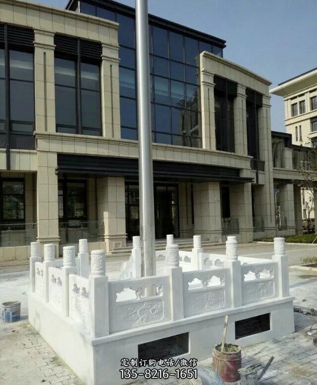 企业升旗台石雕 企业升旗台石雕
