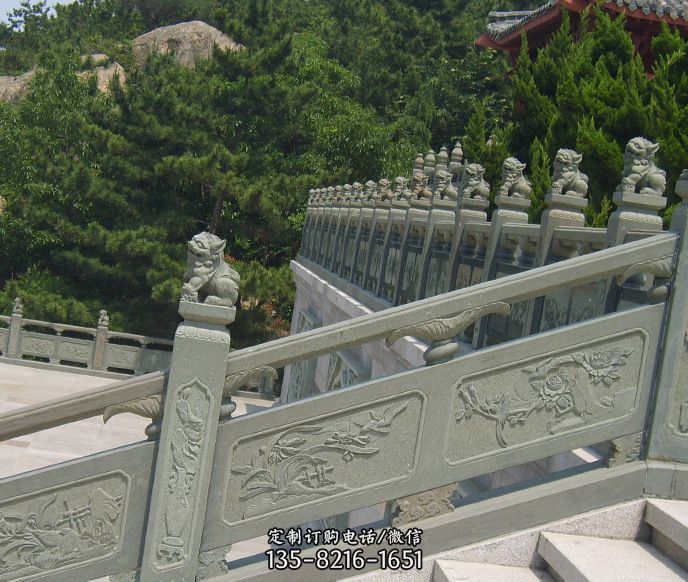 园林仿古石栏板景观石雕 园林仿古石栏板景观石雕