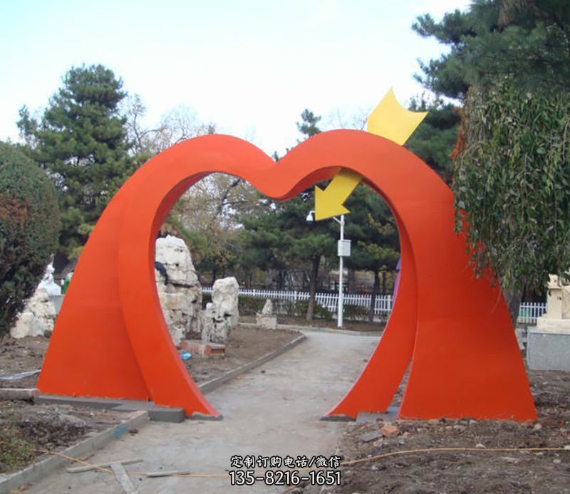 不锈钢拱门雕塑 不锈钢拱门雕塑