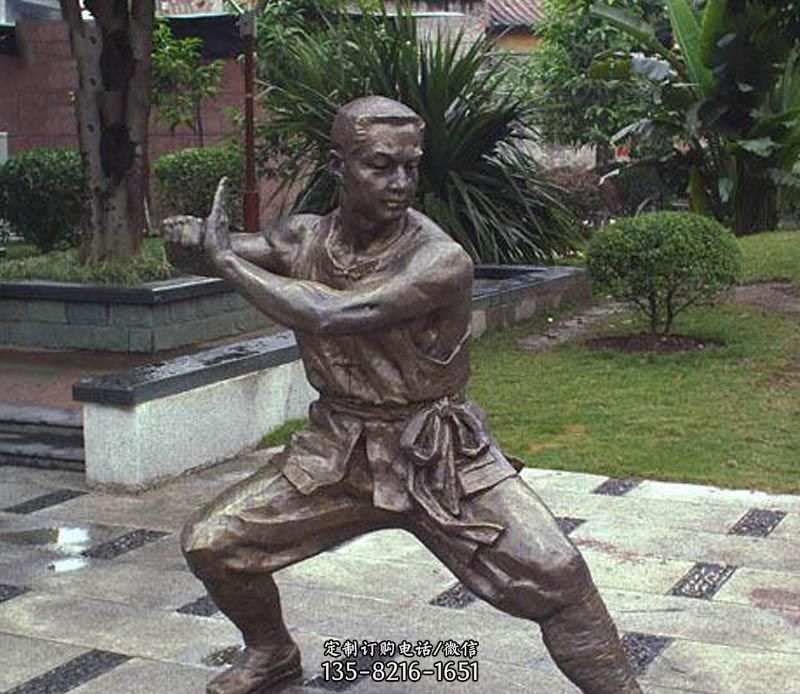 公园武术人物铜雕 公园武术人物铜雕