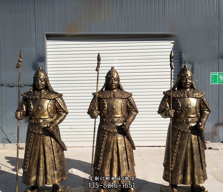 铜雕古代将军人物雕塑 铜雕古代将军人物雕塑