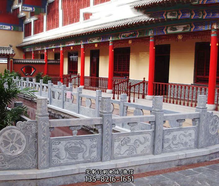 园林仿古石栏板景观石雕 园林仿古石栏板景观石雕