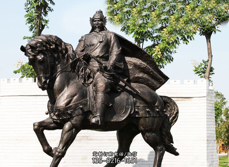 广场铜雕骑马战士人物雕塑 广场铜雕骑马战士人物雕塑