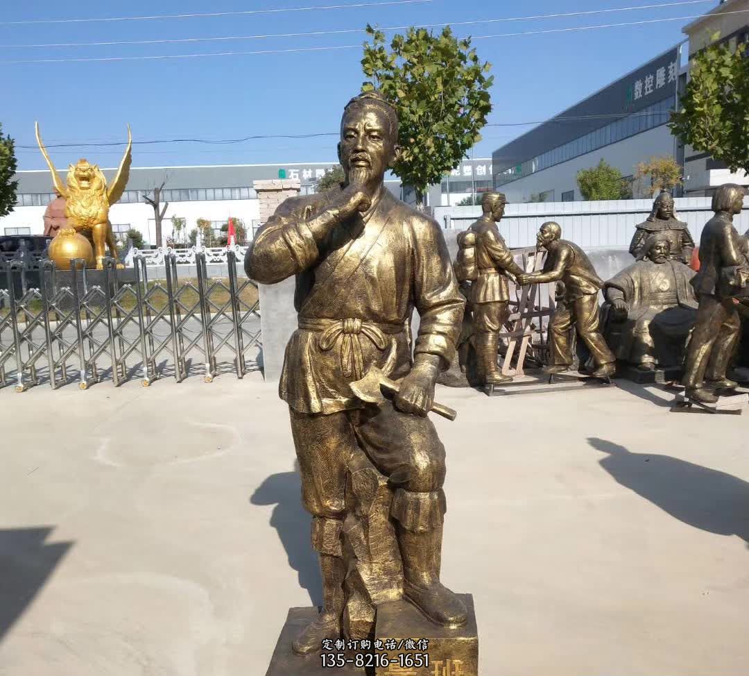 铜雕古代鲁班人物雕塑 铜雕古代鲁班人物雕塑