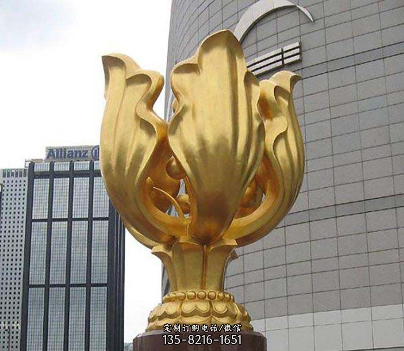 不锈钢紫荆花雕塑 不锈钢紫荆花雕塑