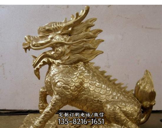 麒麟神兽铜雕-欧式铜雕彩绘麒麟 麒麟神兽铜雕-欧式铜雕彩绘麒麟