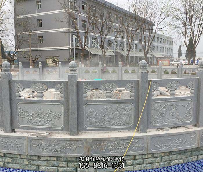 公園景觀大理石欄板雕塑