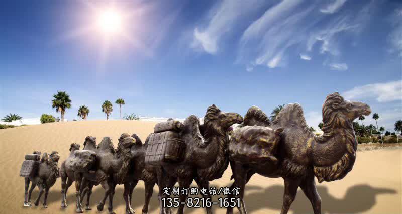沙漠骆驼铜雕-神秘的骆驼雕像不报警